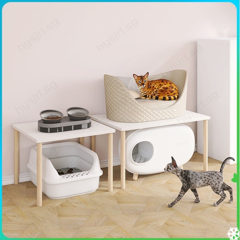 Cat Litter Pan Shelf Cat Litter Box Shelf Litter Box Shelf Tall Stand ...