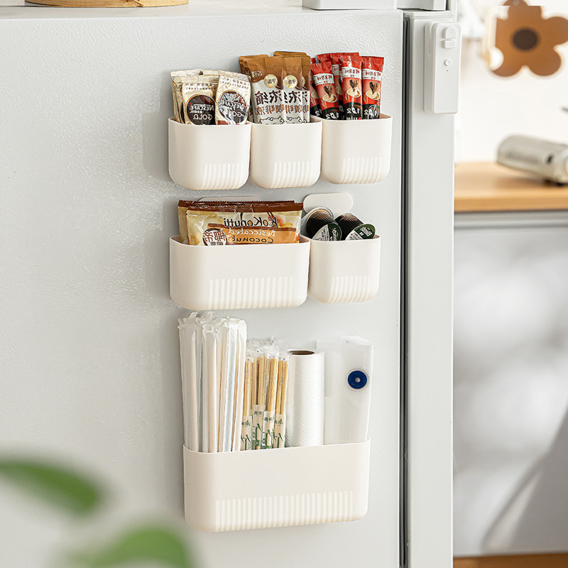 【Pre order】Nachuan refrigerator shelf side storage kitchen wall-mounted ...