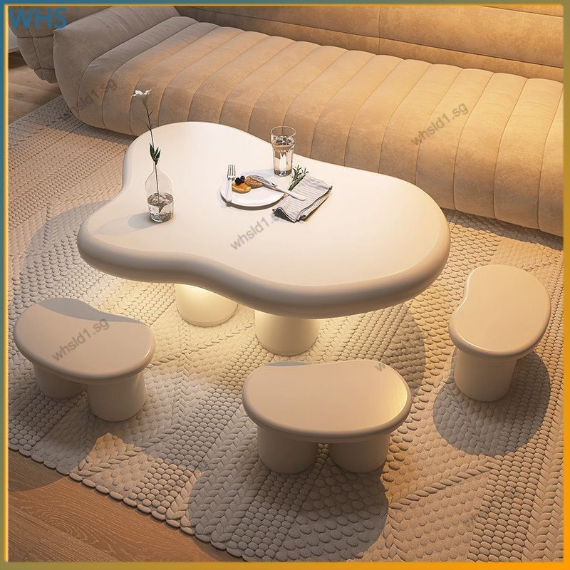 Table clouds living room coffee table small house cream wind household ...