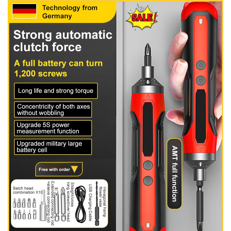 Ready Stock】[Strong Automatic Clutch Force/Magnetic Drill Bit