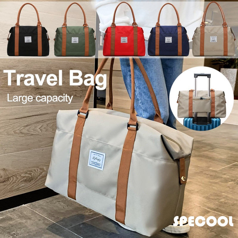 Specool® Water-repellent Traveling Bag Women Large Capacity Handbag Travel Duffel Bag Trolley Luggage Bag Fitness Bag
