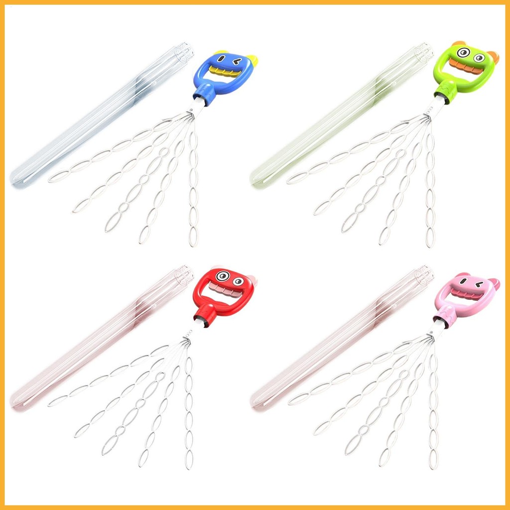Bubble Stick Wand Smiling Face Bubble Blower Stick 5-Claw Outside Games ...
