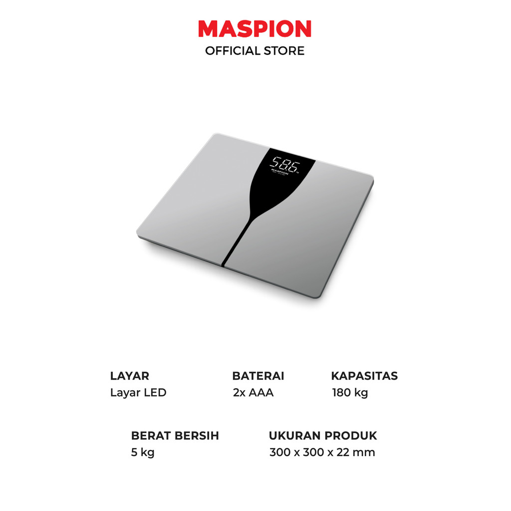 Maspion Body Scale Timbangan Badan Digital MBS-1080 SM - Gambar 4