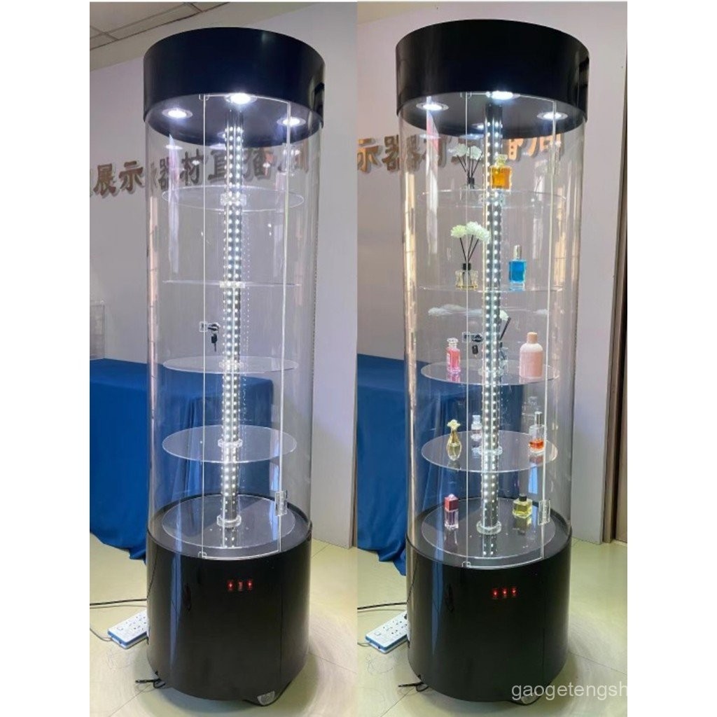 Acrylic Round Rotating Display Cabinet Cosmetic Display Cabinet Dental ...