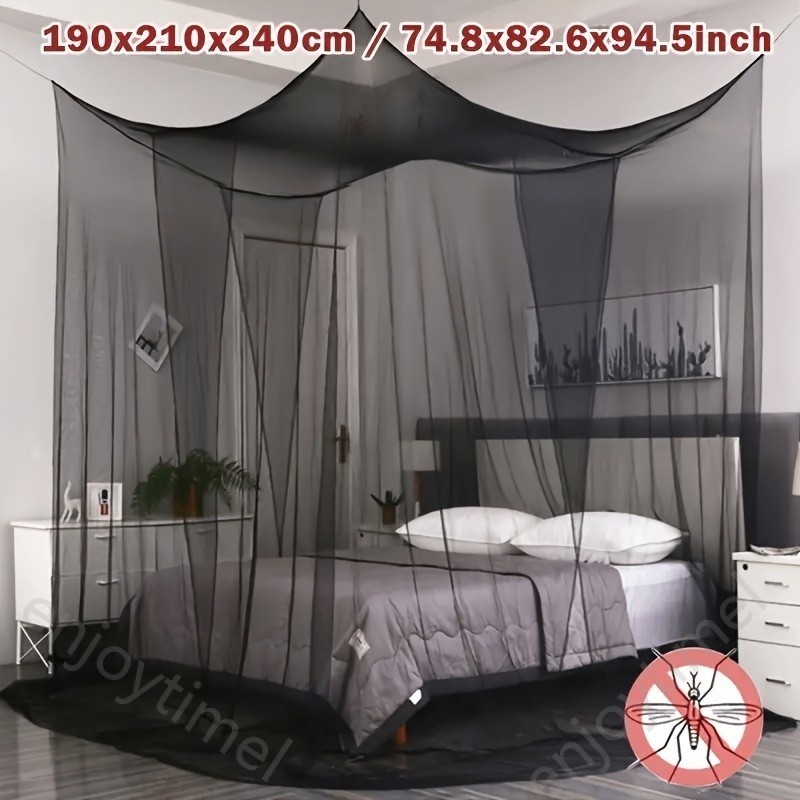 1pc Large Mosquito Net Four Corner For Bed Canopy Elegant Mosquito Net ...
