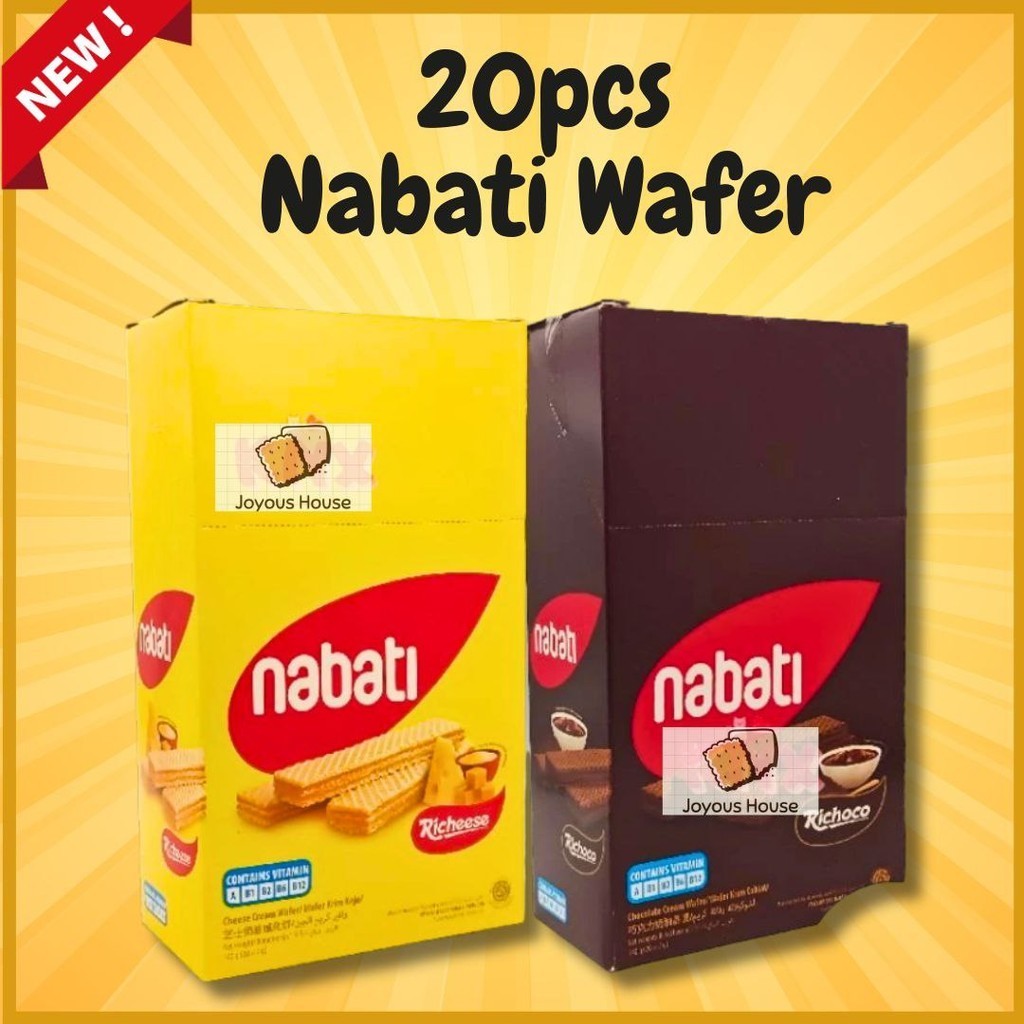 7g x 20pcs Nabati Cream Wafer [ Richeese Cheese / Richoco Chocolate ...