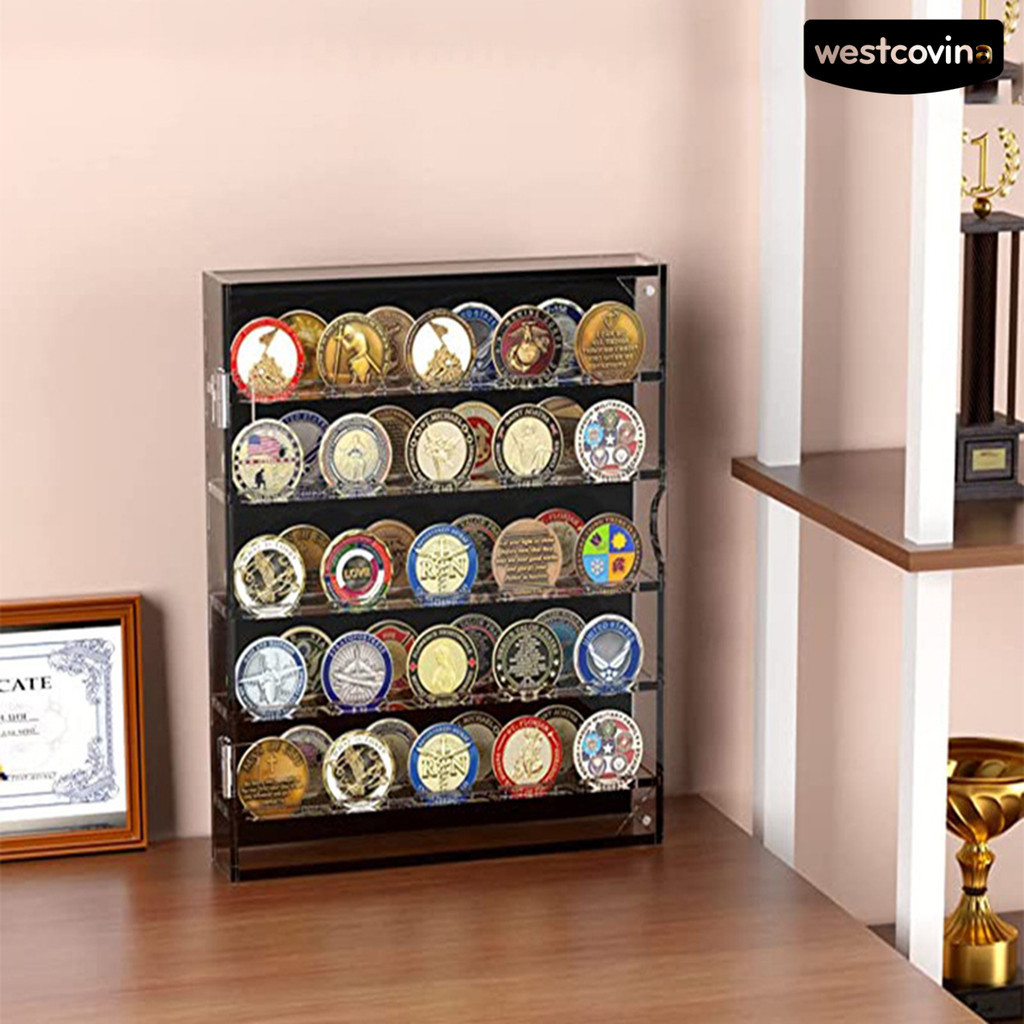 Westcovina Acrylic Display Box 5 Layers Large Capacity Challenge ...