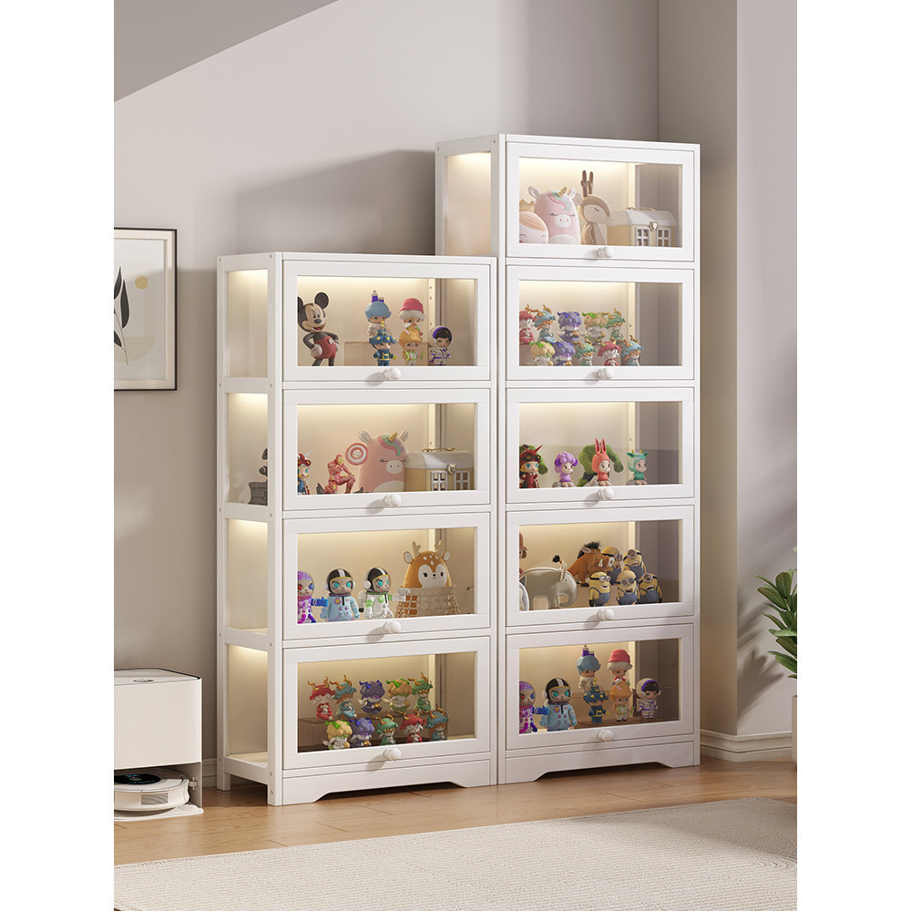 JET Acrylic Display Cabinet Home Bookcase Handmade Toys Model Display ...
