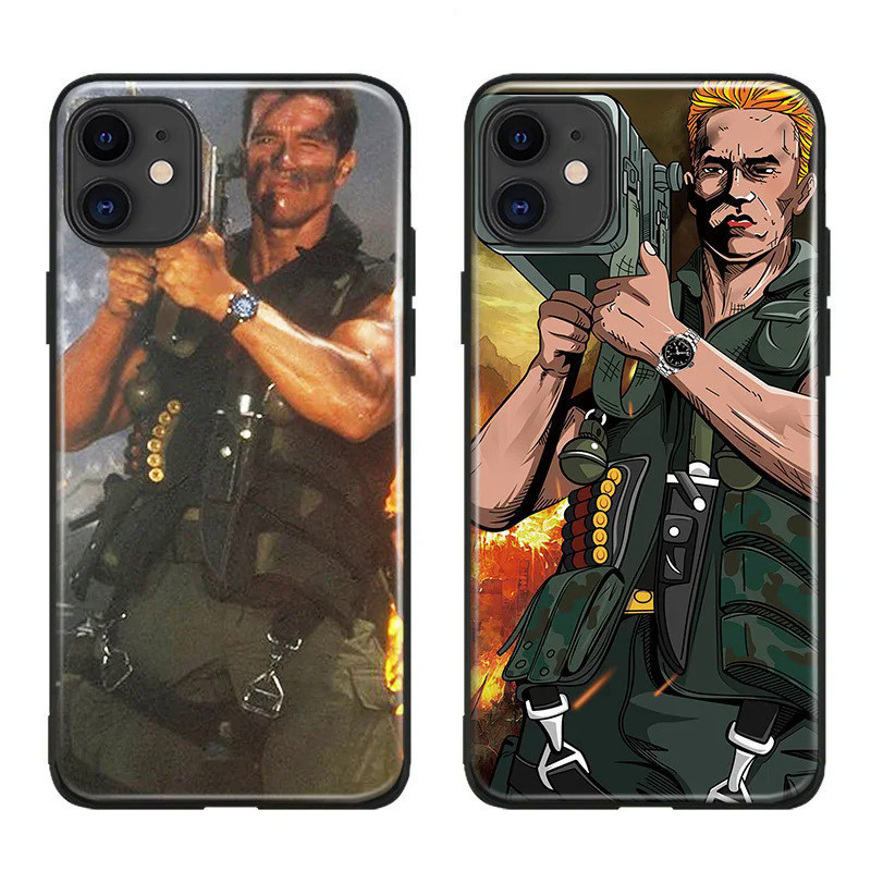 Arnold Schwarzenegger movie Commando 1985 poster Tempered Glass