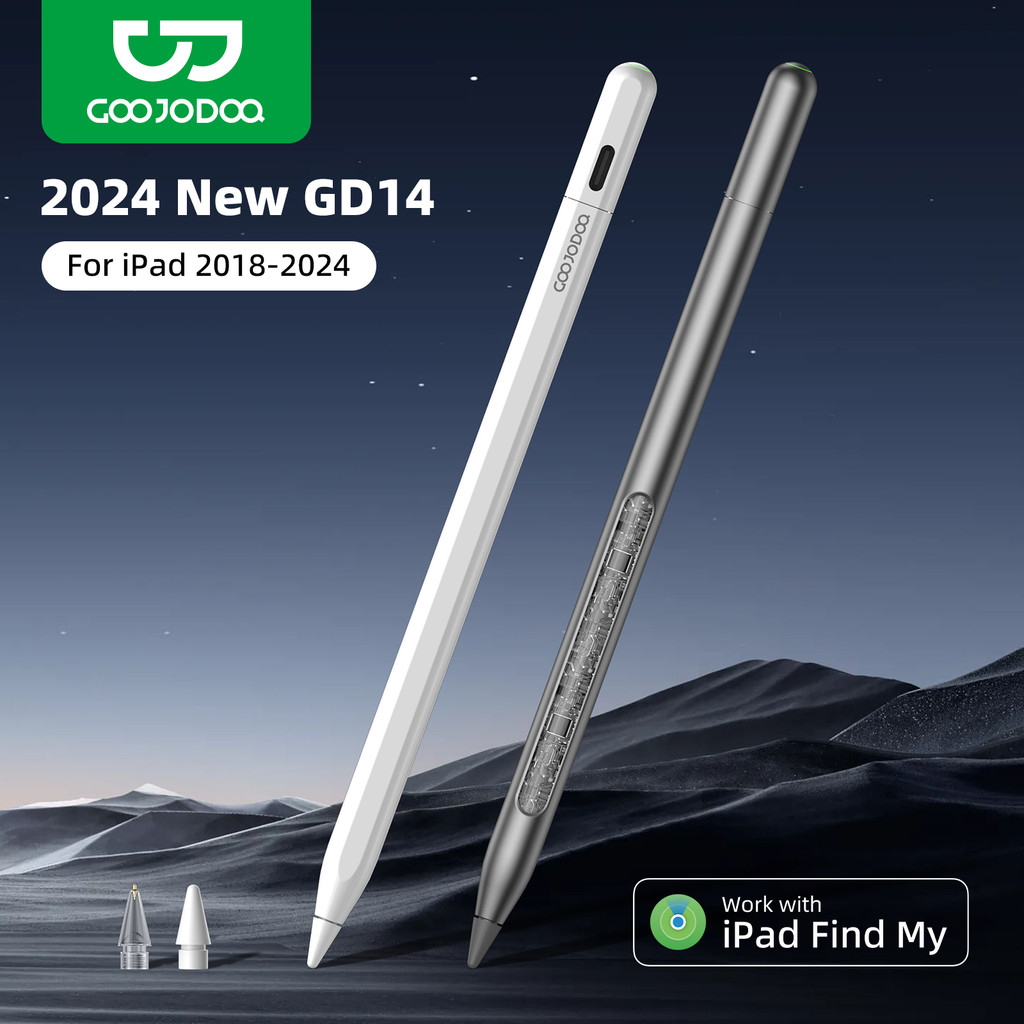 Goojodoq GD14 Stylus Custom Program Find Pen for iPad Gen 10/9 Air4/5/6 ...
