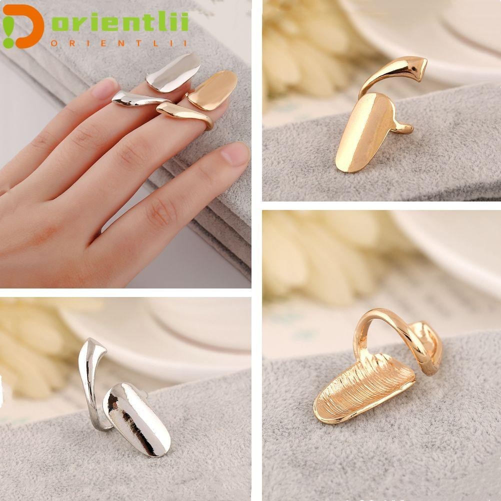 ORIENTLII Fingertip Nail Ring Women Beauty Punk Party Ornament Nail Art ...