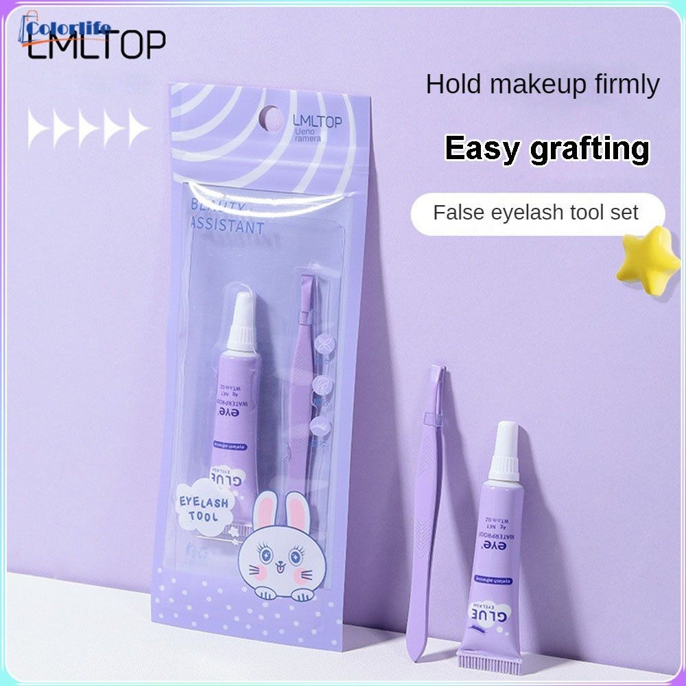 Lmltop False Eyelashes Glue Tweezers Combination Set Long-lasting ...