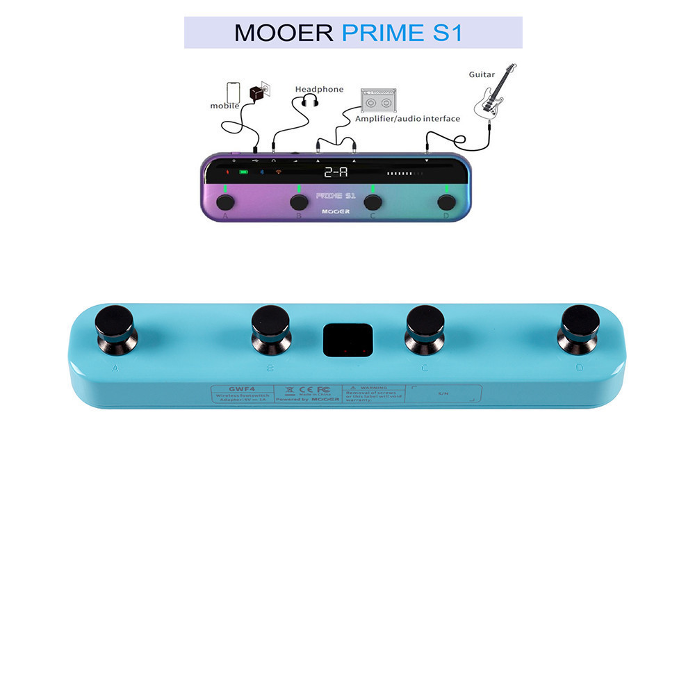 Mooer Prime S1 + GWF4 ワイヤレス フットスイッチ mooer prime s1