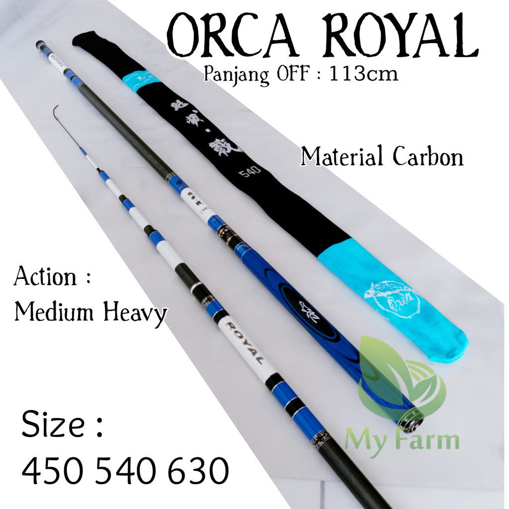 Orca Royal 540 630 Long 113cm Carbon Material Action Medium Heavy ...