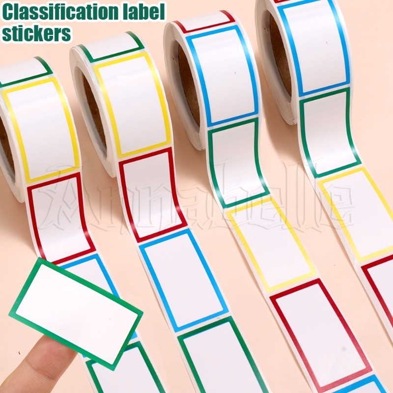 3Pcs 250Pcs/Roll Label sticker - Seasoning Can Labels - Color Blank ...