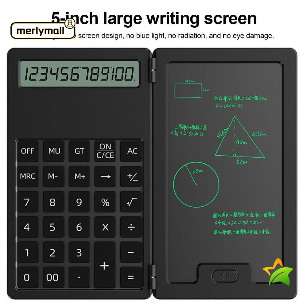 MERLYMALL Scientific Calculators, 12-Digit LCD Notepad Math Calculator ...