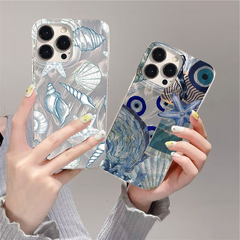 Seashell Starfish Casing For Samsung Galaxy S25 S24 S22 S23 S21 Plus ...