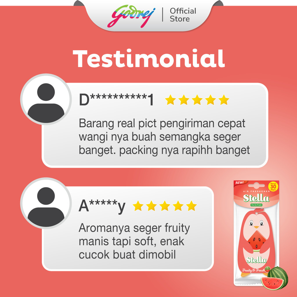 Stella Fun & Fresh Fruity & Fresh 20gr Beli 1 Gratis 1 x2 - Pengharum Mobil - Gambar 4