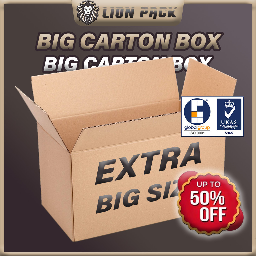 LIONPACK Big Carton Box Packaging Kotak Besar Paper Box Big Parcel Box ...