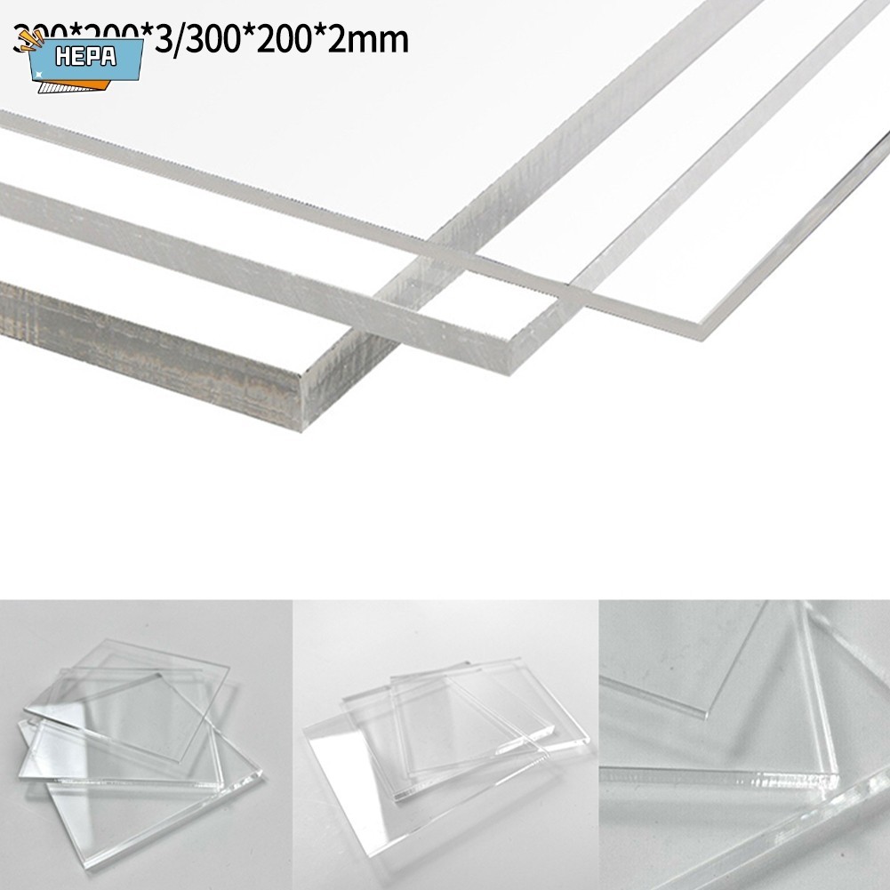 【HEPA】 Clear Acrylic Sheet 2/3mm thick 200mm×300mm Plastic Sheet PVC ...
