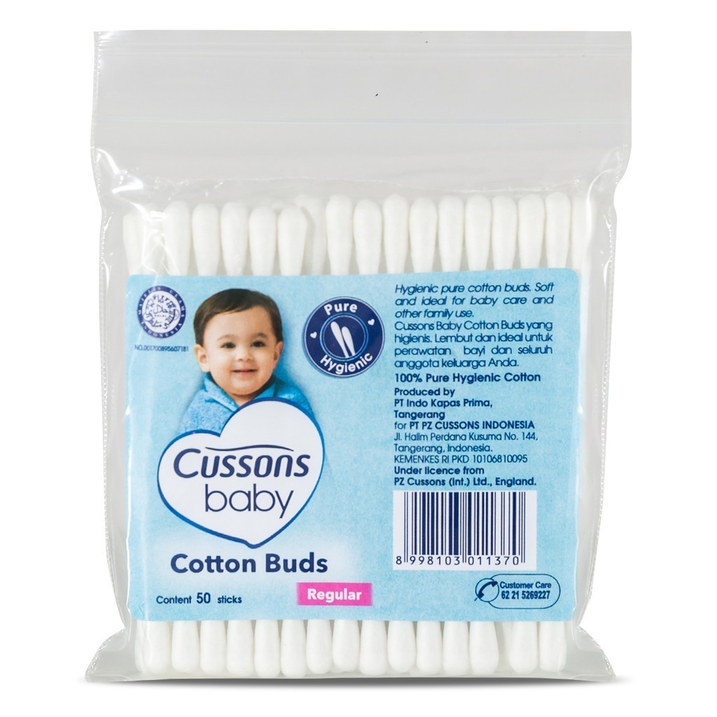 Cussons Baby Cotton Bud - Pembersih Telinga Bayi / Merah Jingga Official - Gambar 4