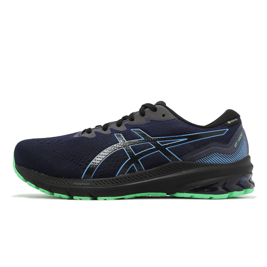 Asics GT 1000 11 GTX 4E Ultra Wide Last Waterproof Dark Blue Black Green Men s Shoes Jogging ACS 1011B681401