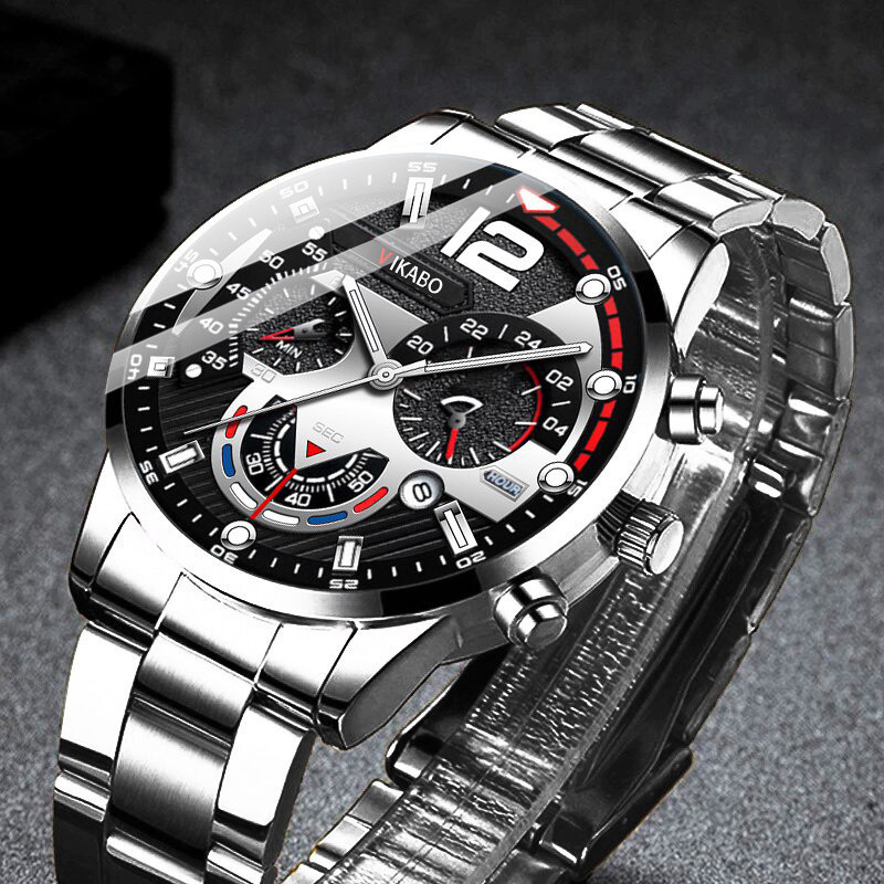 BlessU Men's Watch Fashion Business Original Men's Quartz Watch ...