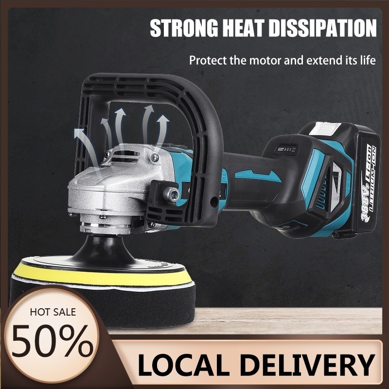 Brushless Wireless Electric Polishing Machine 6 Gears Car Polisher ...