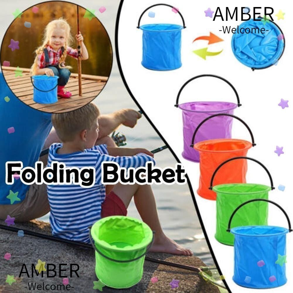 AMBER Folding Water Bucket High Quality Water Play Toy Outdoor Beach ...