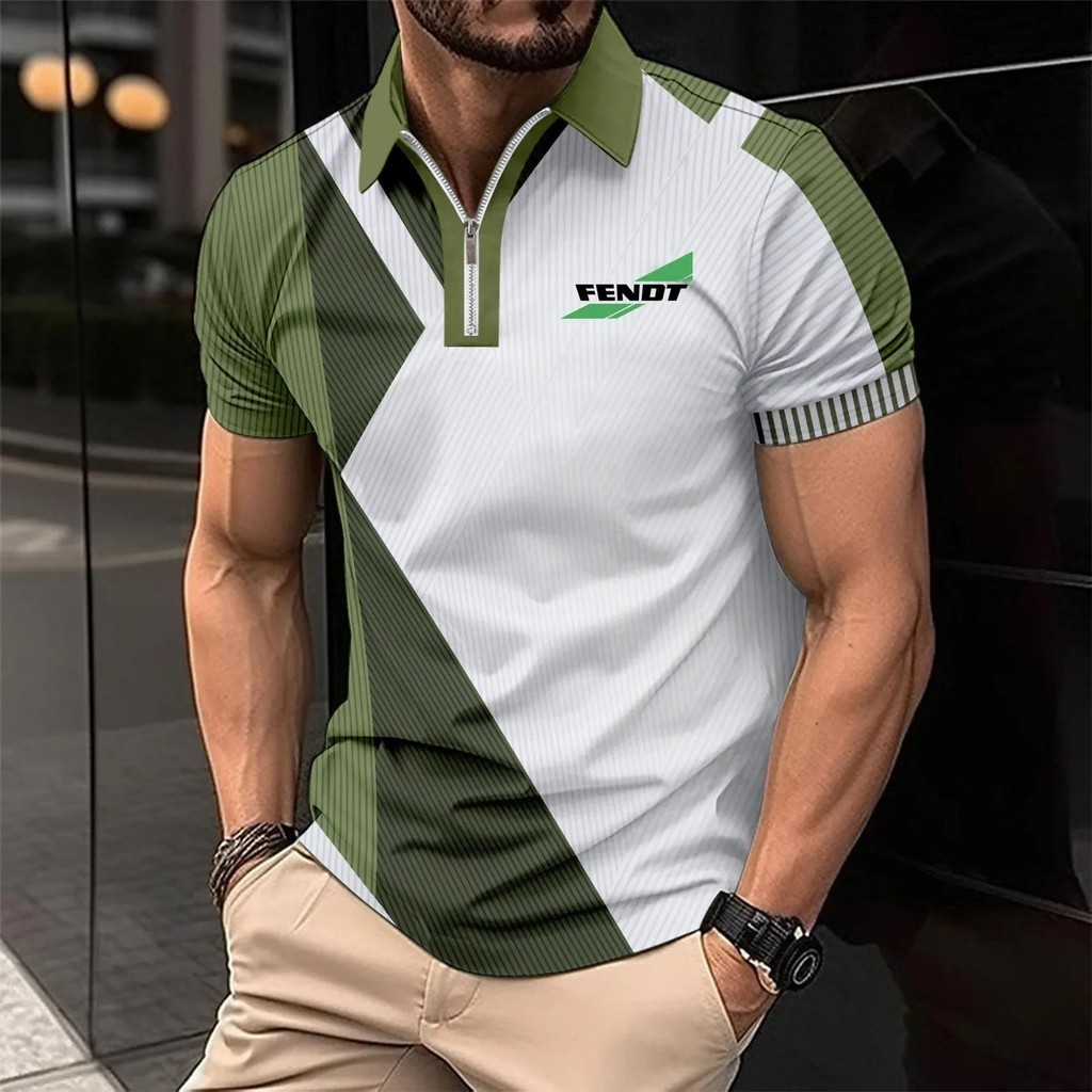 2024 Brand POLO shirt for men Tractor FENDT summer men's clothing Color ...