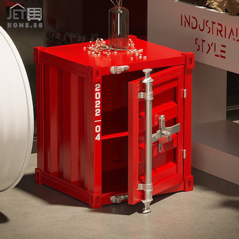 JET Iron Bedside Cabinet, Storage Cabinet, Small Cabinet, Industrial ...