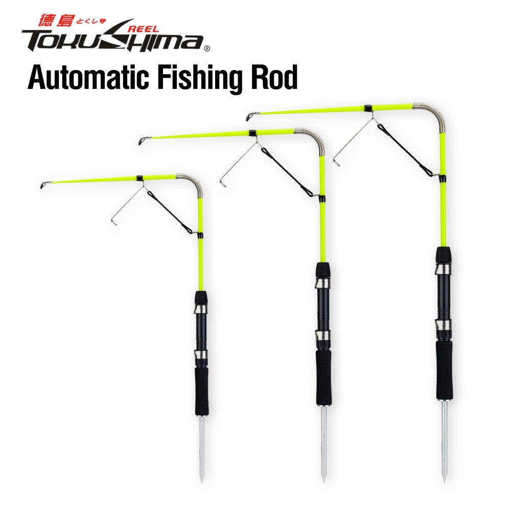 Fishing Rod Automatic Spring Fishing Rods Fiberglass Fiber Adjustable Fishing  Pole Ultralight Casting Rod with Removable Ground Support Stand | Shopee  Singapore