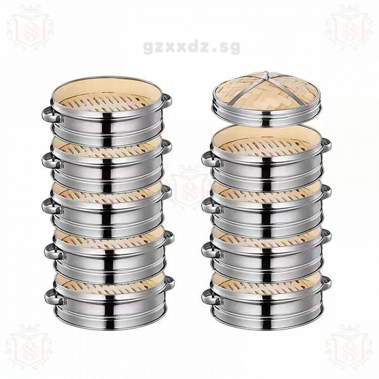 Stainless Steel Bamboo Steamer Steamed Dumplings for Commercial Shaxian ...