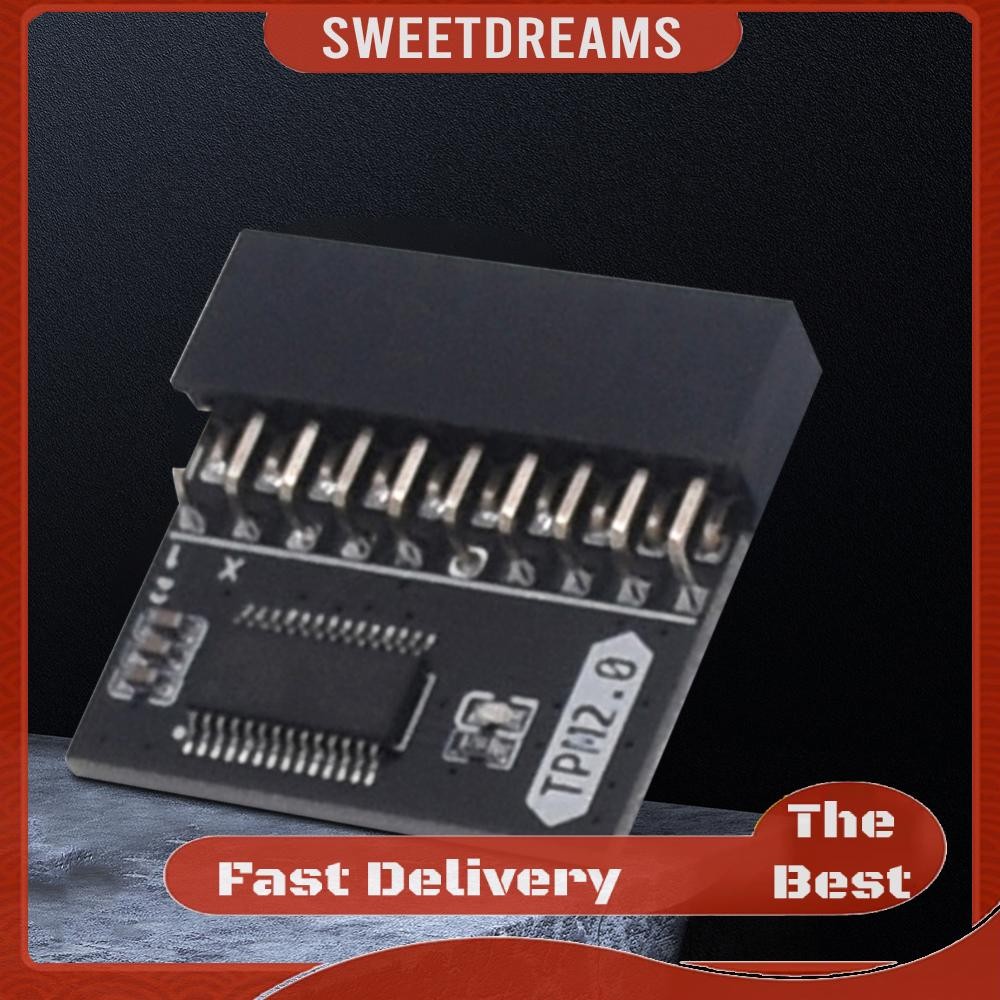 TPM 2.0 Encrypted Security Module Board LPC 20 Pin Mainboard Card for ...