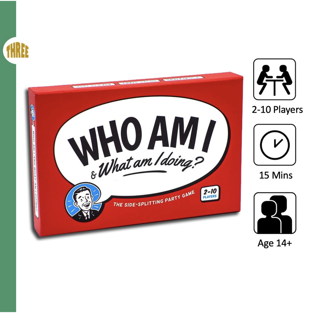 [SG STOCK]Card Game Who Am I & What Am I Doing? Board Game Night or ...