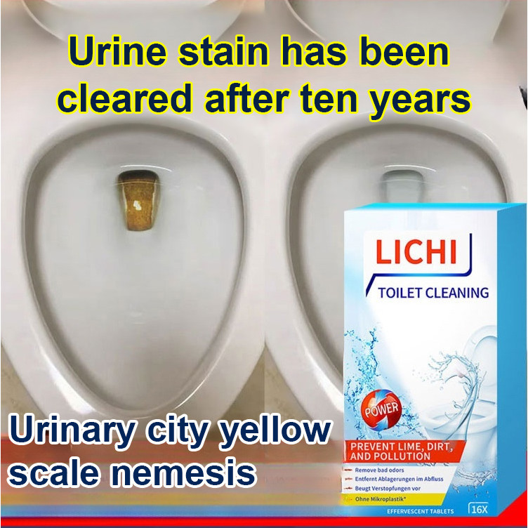 Toilet Bowl Cleaner Effervescent Tablets Powerful DeScaling Sterilization Descaling Urine Stains