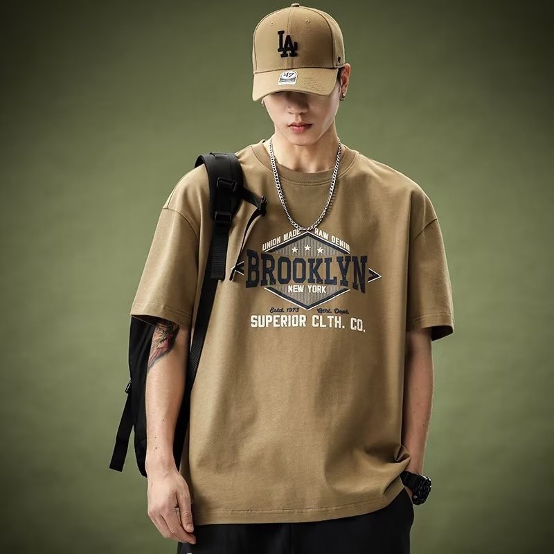【Plus Size M-8XL】Men's T-Shirts Cotton Pullover Oversize Short Sleeve ...