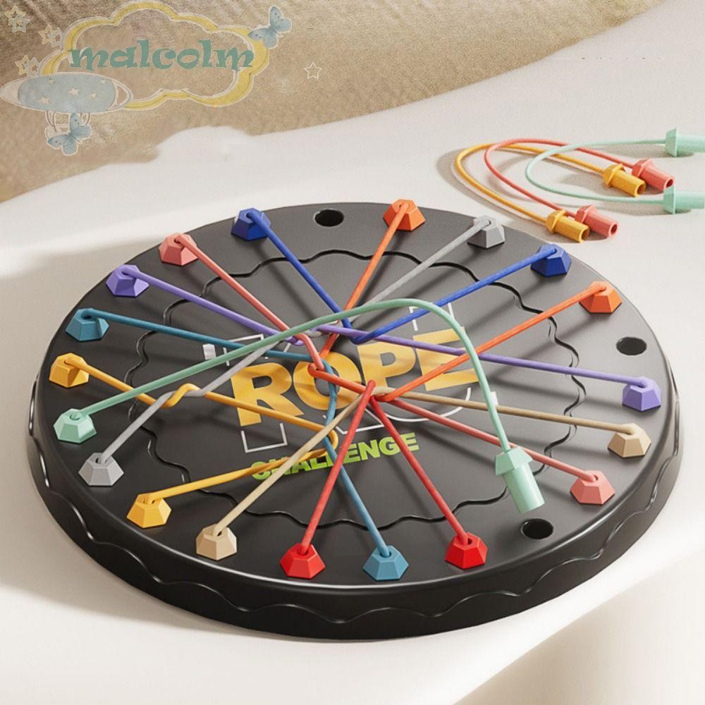 MALCOLM Kid Rope Knots Game, Logical Thinking Twisted Connected Line ...