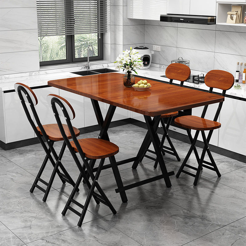 ★MIRROR★ Wooden Foldable Dining Table Simple Modern Folding Computer ...