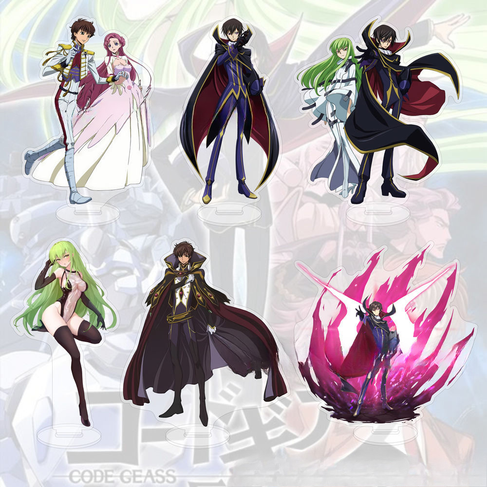 Code Geass Anime Collectible Acrylic Standee Lelouch Suzaku CC Kallen ...