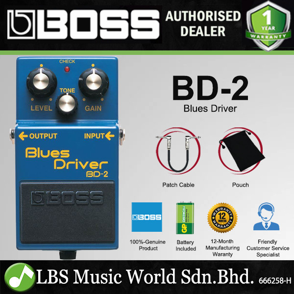 Boss BD-2 Blues Driver Guitar Effects Pedal (BD2 / BD 2) | Shopee