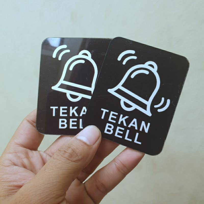 Acrylic press bell board bell sign/ push bell writing/ | Shopee Singapore