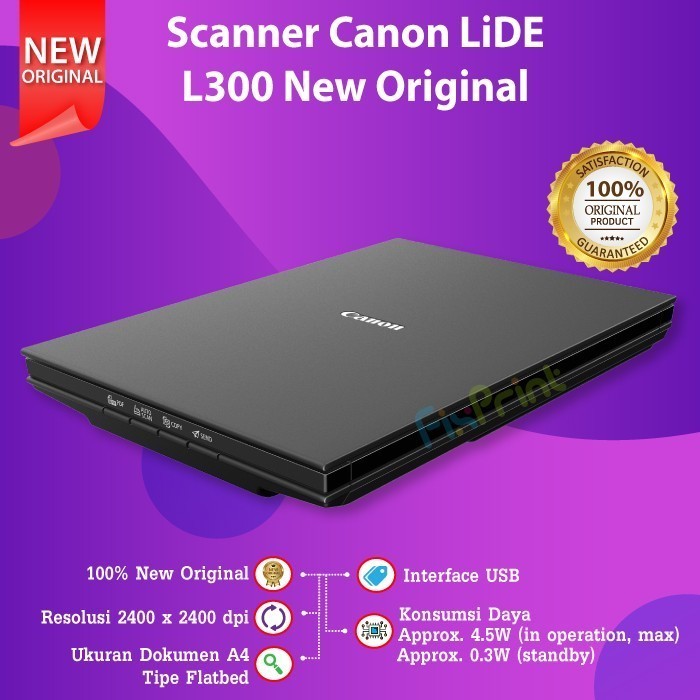 FixPrint Canon Scan LiDE 300 Scanner Lide 400 Bergaransi Resmi