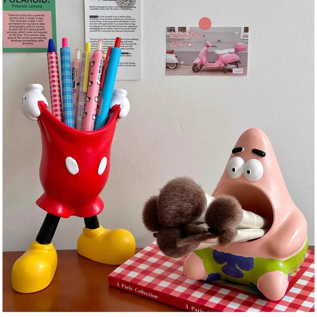 SpongeBob Patrick Star Pen Holder Storage Box Mickey Pants Desk ...