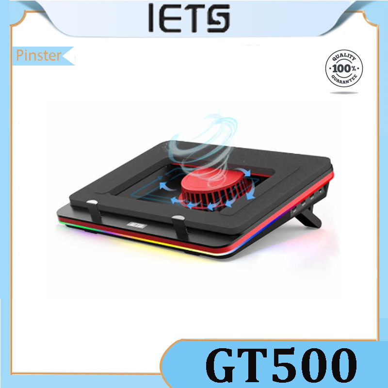 IETS GT500 Powerful Turbo-Fan RGB Laptop Cooling Pad Gaming Laptop ...