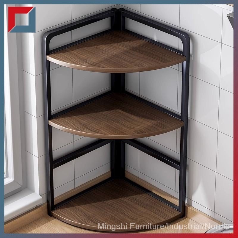 Kitchen storage rack countertop corner triangular seasoning rack corner ...