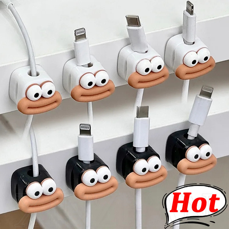 Phone Charging Cord Clip - Funny Big Mouth Magnet Cable Organizer ...