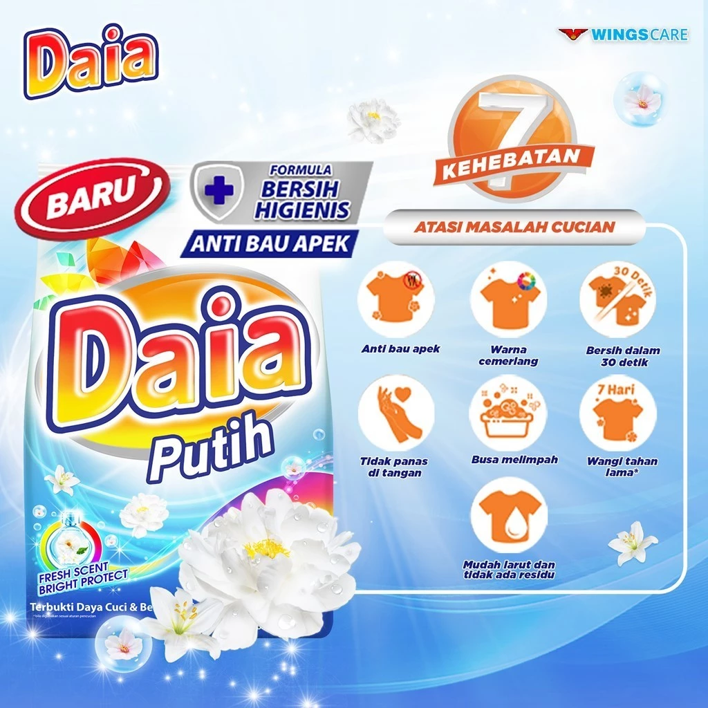 Daia Detergen Bubuk Putih 800 g x3 - Gambar 3