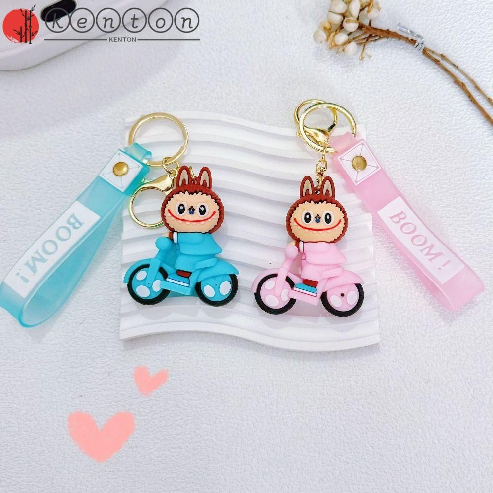 KENTON Labubu Keychain, Cute Mini Labubu Bicycle Doll, Creative Anti ...