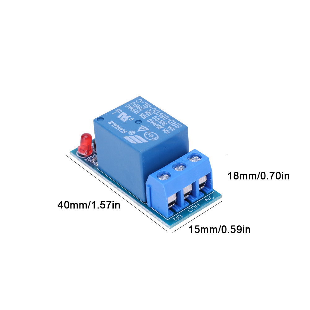 Power Relay Module 5V Low Level Trigger Relay Module Shield 1 Channel ...